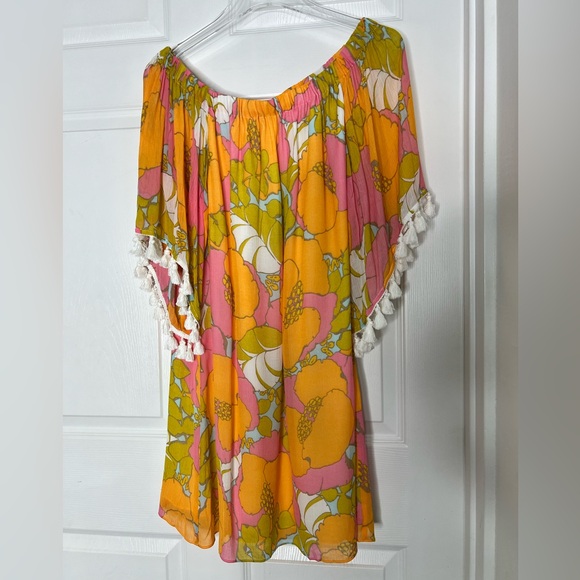 Trina Turk Floral Print Mini Vacation Dress Sz S - Picture 7 of 10